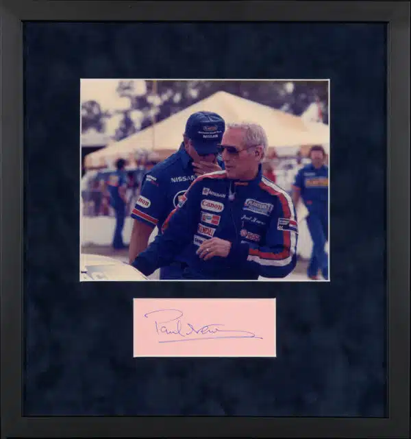 Paul Newman Autograph Framed Photo