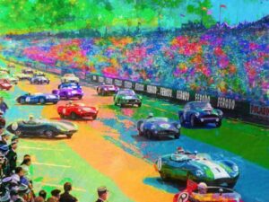 24 House to Go LeMans Print Alan Greene