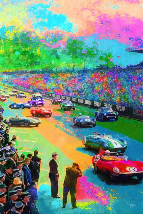 24 House to Go LeMans Print Alan Greene