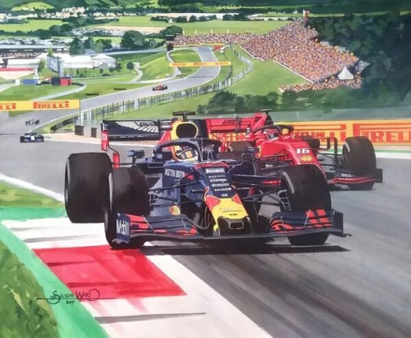 Max Verstappen 2019 Austrian GP Painting -Simon Ward