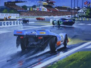 Jo Siffert Brian Redman Gulf Porsche 917 Painting - Simon Ward