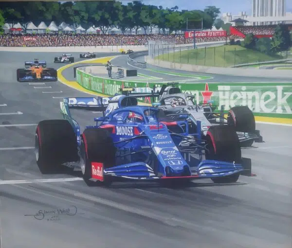 Pierre Gasly 2019 Painting - Simon Ward