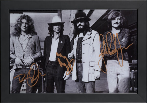 Led Zeppelin Framed Autographed Photo A