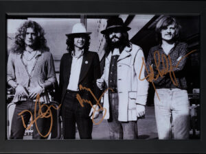 Led Zeppelin Autographed Framed Photo B