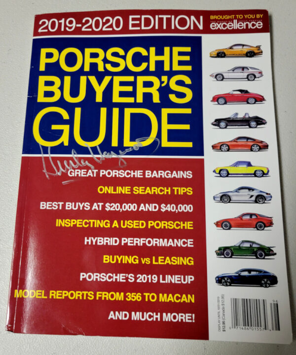 Porsche Buyers Guide Autographed by Hurley Haywood