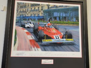 Niki Lauda World Champion 1975 Custom Framed Signed by Niki Lauda - Nicholas Watts