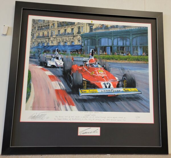 Niki Lauda World Champion 1975 Custom Framed Signed by Niki Lauda - Nicholas Watts