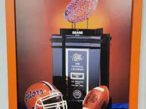 UF Gator Championship 1996 Trophy Framed Photo