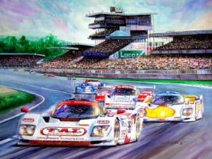 Le Mans 1994 Original Painting by Hector Cademartori